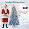 Blue PVC and Metal LED Christmas Tree with 270 Lights - Pre-Lit